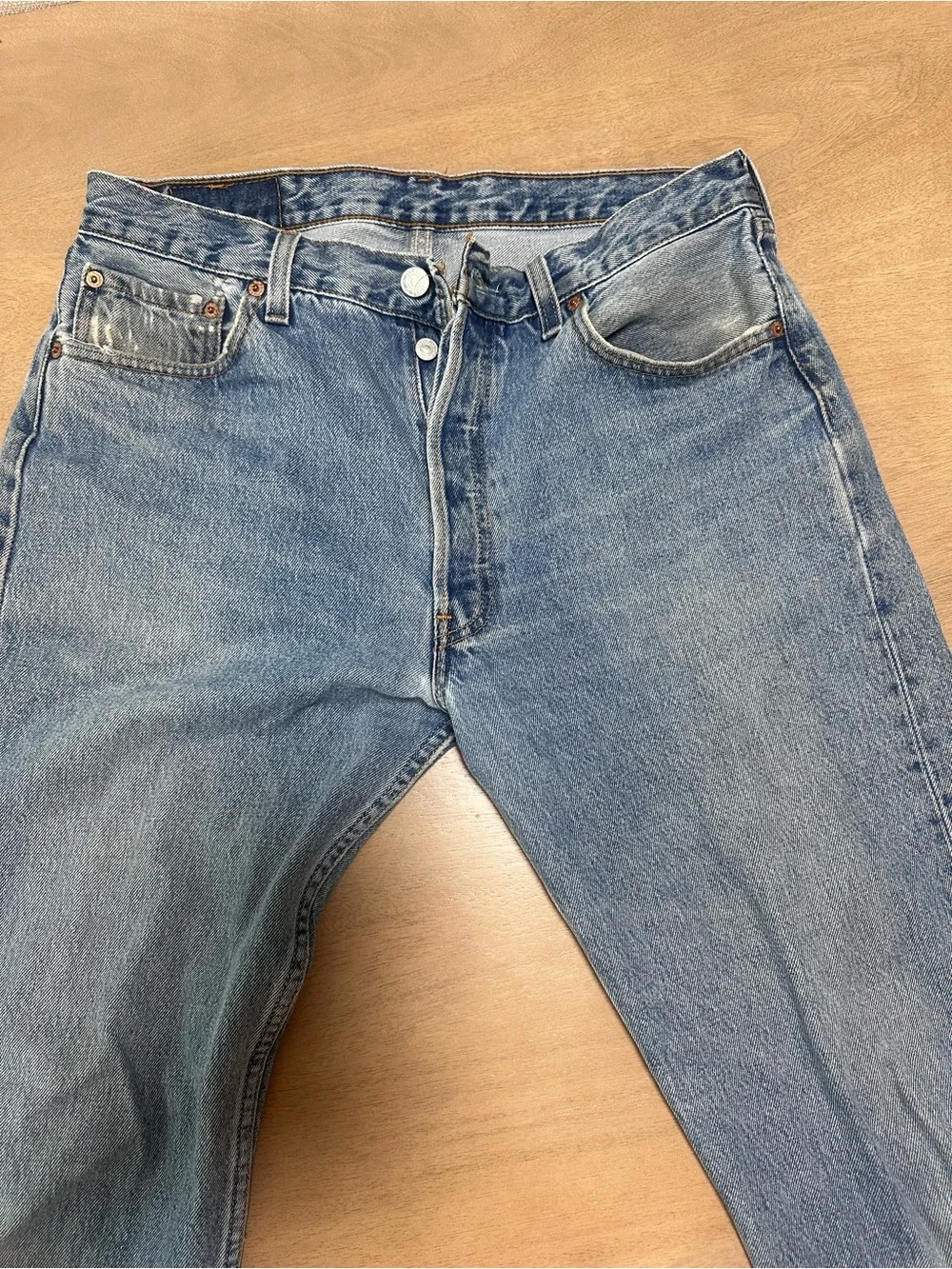 Vintage Levi’s 501 Jeans Made In USA W34 L30 Straight Leg